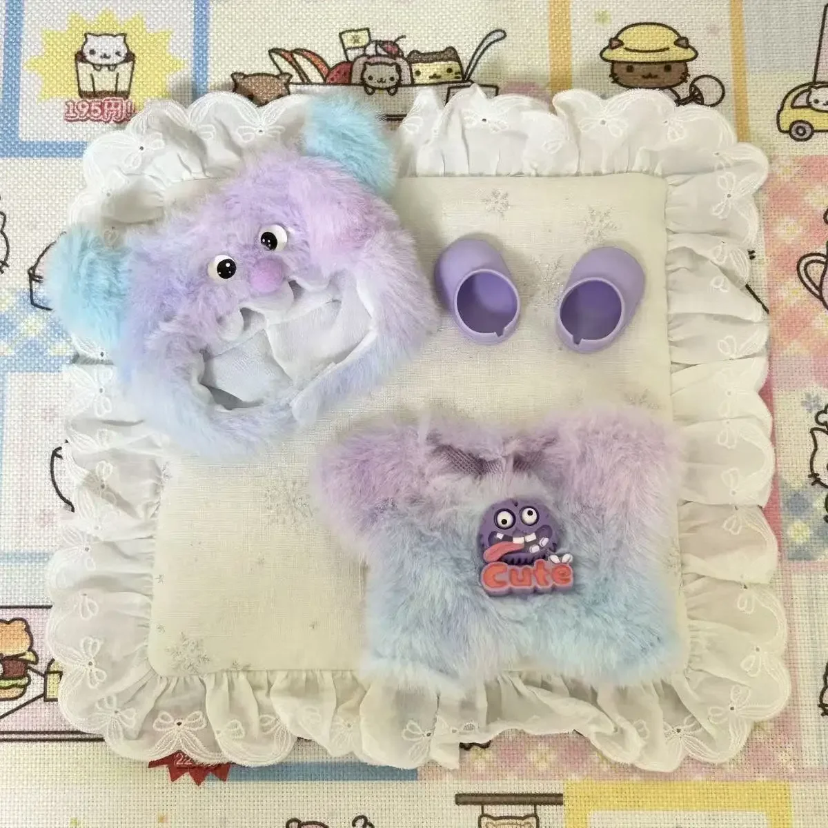 „Baby Clothing Generation Fried Shrimp Tianluo WomanStanding Posture Vinyl Doll Pendant Changing into Accessoires Animal