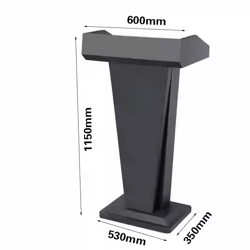 Upscale Hotel Shop Restaurant Front Desk Welcome Service Reception Small Simple Speaker Platform Lecture Table