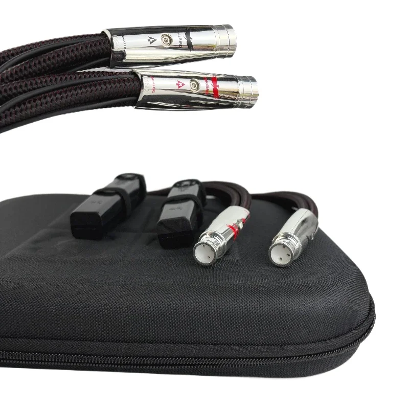 Pair FireBird Audio Interconnect Line Solid PSS Pure Silver HiFi XLR Balanced Cable with Noise-Dissipation System