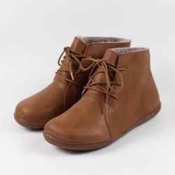 Careaymade-Chaussures en cuir véritable pour femmes et hommes, bottines chaudes faites à la main, style rétro