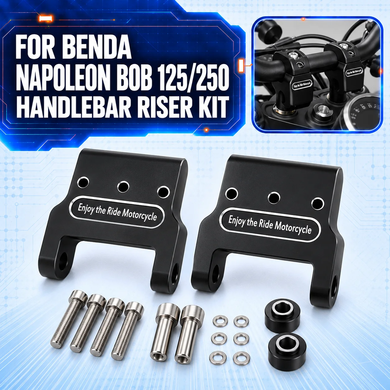 FIT FOR BENDA NAPOLEONBOB 125 250 Modified Height-increasing code for napoleonbob 250 125