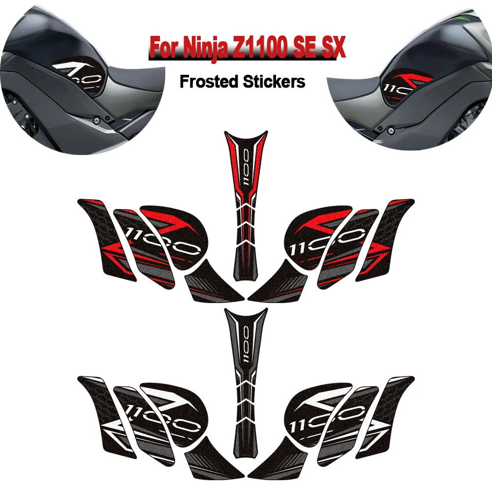 For Ninja Z1100 Z 1100 SE SX 1100SX New Motorcycle Fuel Tank Pad Frosted Stickers Anti Slips Waterproof Decals Protection Kit