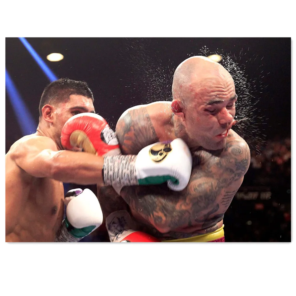 Póster de Boxeo Knockout, Arte de Pared en Lienzo de Luchador Campeón, Decoración Deportiva, Cuadro para Cuarto de Hombre, Dormitorio, Gimnasio, Sala de Estar