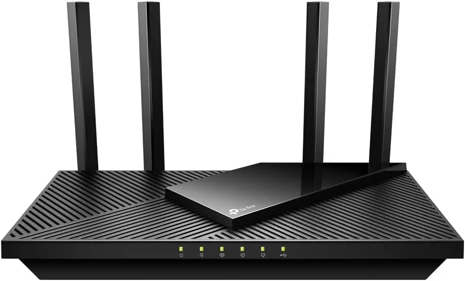 TP-Link Archer AX55 Wi-Fi 6 WLAN-Router, 2402 Mbit/s 5 GHz, 574 Mbit/s 2,4 GHz, 4 × Gigabit