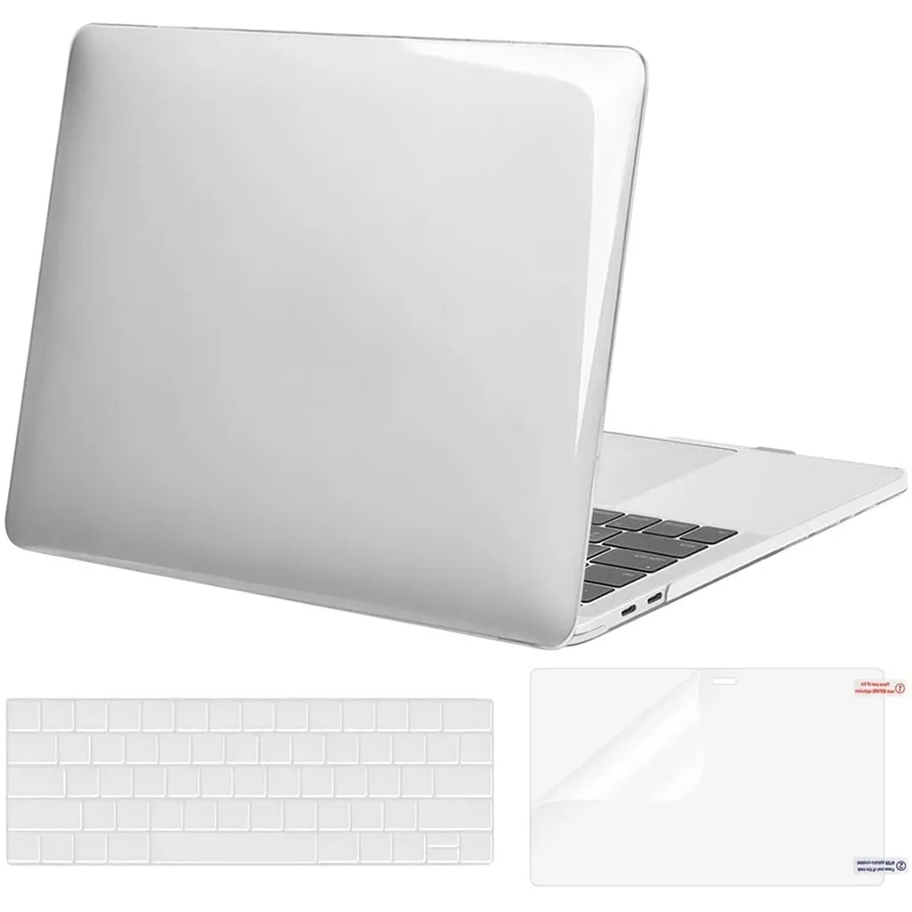 Crystal Clear Case for MacBook Pro 13 inch M2 2025-2016 A2338 M1 A2251 A2289 A2159 A1989 A1708 A1706 with Keyboard Cover Film