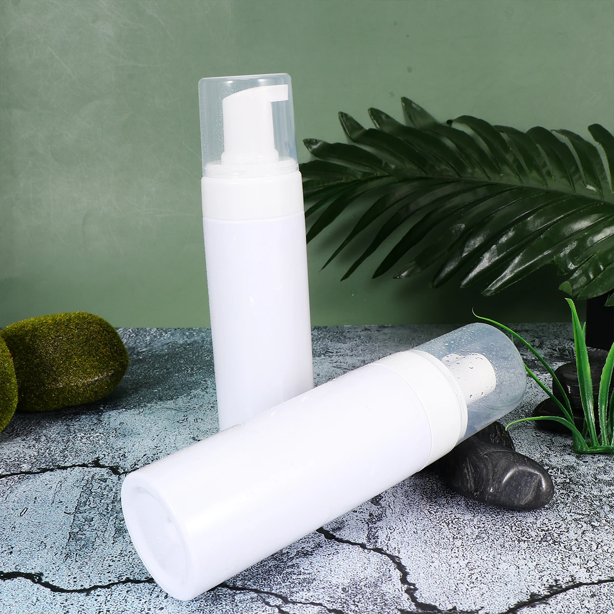 

4 Pcs Bottle H Soap Dispenser Safe Material Press Pump Liquid Storage White Travel Sub Sub Bottle For