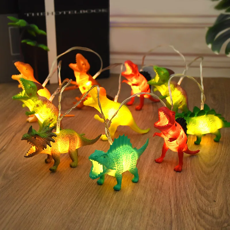 

1.5M 10LED Dinosaur Safari Animal String Light Kids Jungle Birthday Party Jurassic World Decoration Christmas Gift Fairy Garland