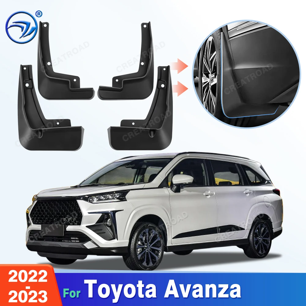 Guardabarros para Toyota Avanza 2022-2023, Protectores Contra Salpicaduras, Accesorios para Auto