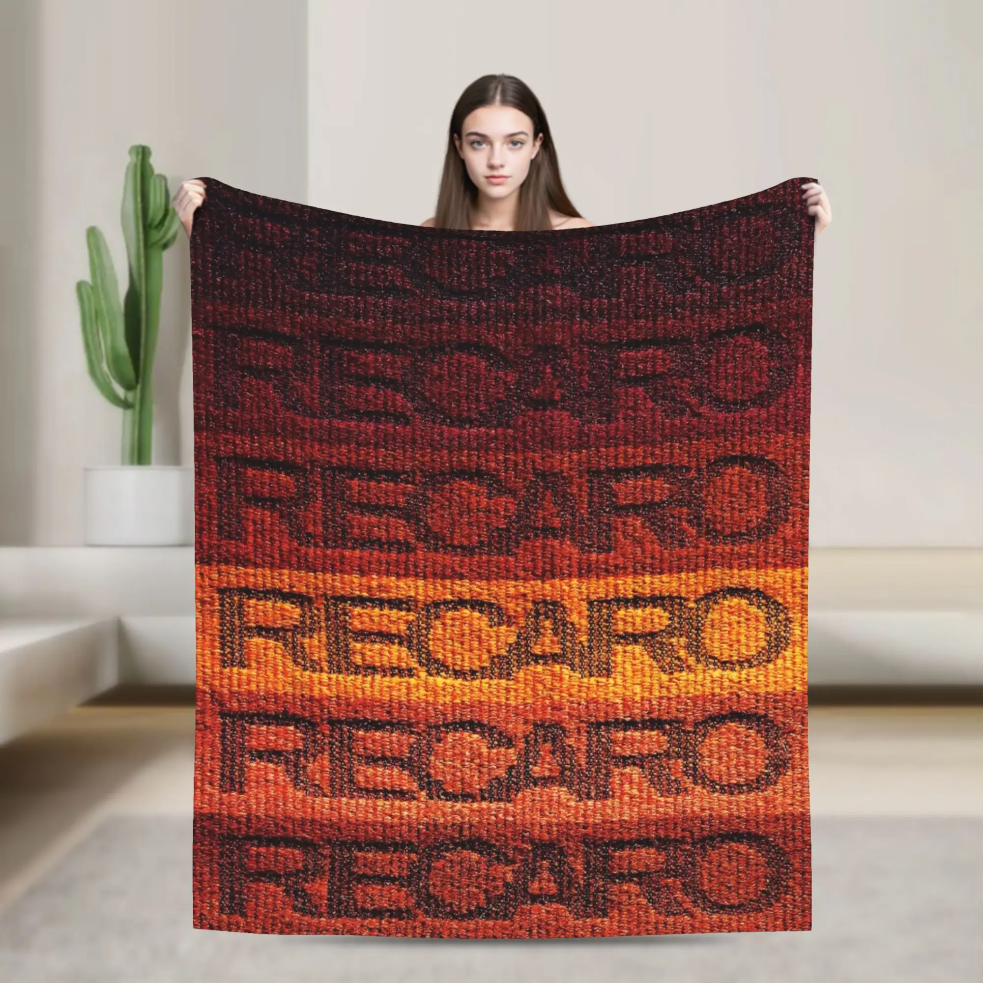 Custom Sofa Fleece Seat Houndstooth Upholstery Pattern Recaros Throw Blanket Warm Flannel  Blankets for Bedding Home Sofa Quilt