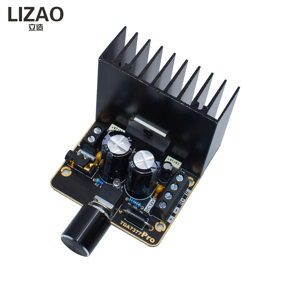 LIZAO DIY Speakers TDA7377 Audio Amplifier Board 35W*2 Dual Channel Stereo Car Power Amplifier Module 12V Supply Power