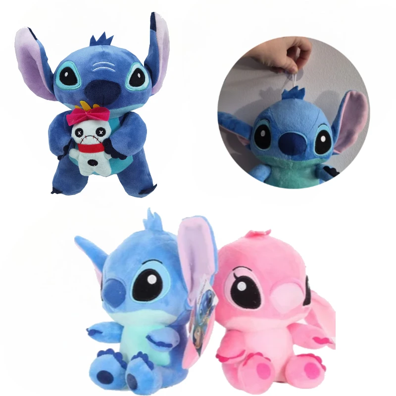 

Милая плюшевая кукла Дисней Стич 20-25 см, мягкие игрушки, кавайная аниме-фигурка ангела, аксессуары для автомобиля, подарки на день рождения для детей, товары для вечеринок