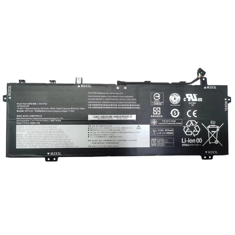 Imagem -03 - Original Genuíno L19c4pg0 15.36v 60wh 3970mah Bateria do Portátil para Lenovo Legion Y740s Y9000x L19m4pg0 Sb10v26972 Novo