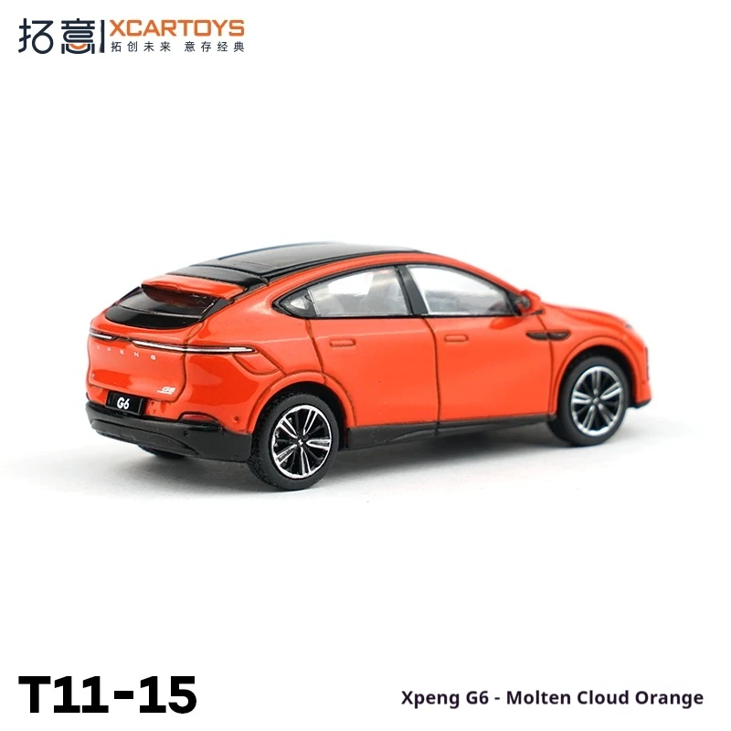 XCARTOYS 1/64 스케일 합금 자동차 모델 미니어처 다이캐스트 멜팅 클라우드 오렌지 비 원격 제어 모델 장난감 어린이를위한