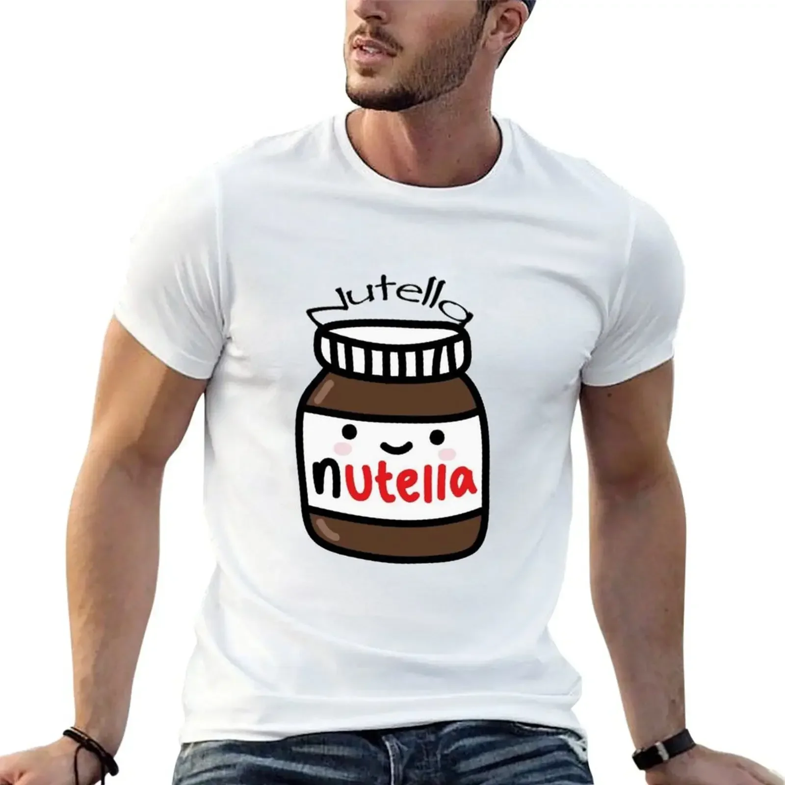 

Nutella Lover T-Shirt hippie clothes customs plus size clothes summer tops mens white t shirts