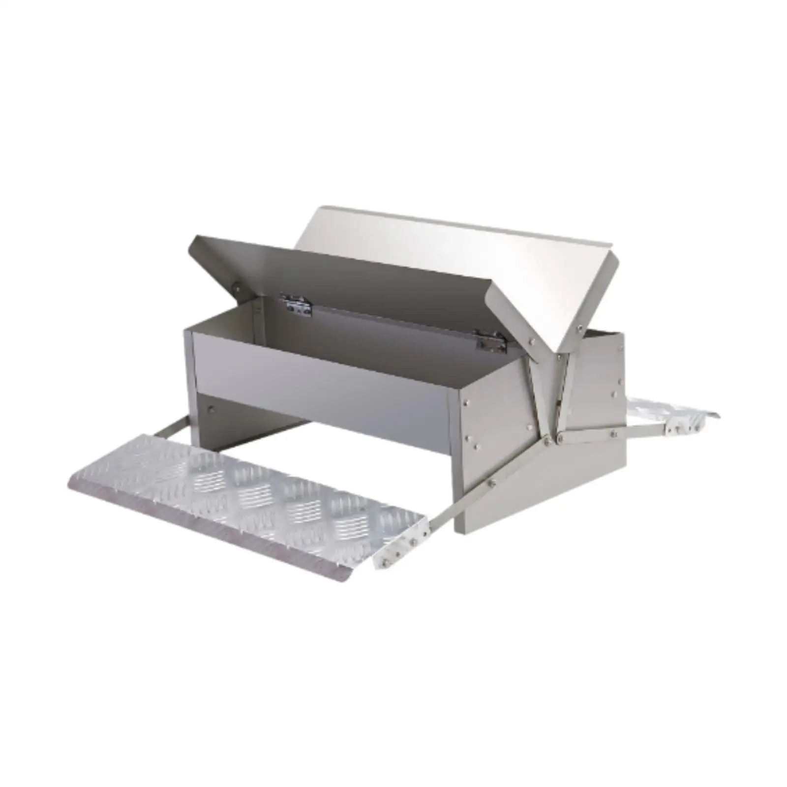 Automatic Treadle Chicken Feeder Poultry Feeder Waterproof, Anti Slip, with Weatherproof Lid for Pheasants Chickens Outside
