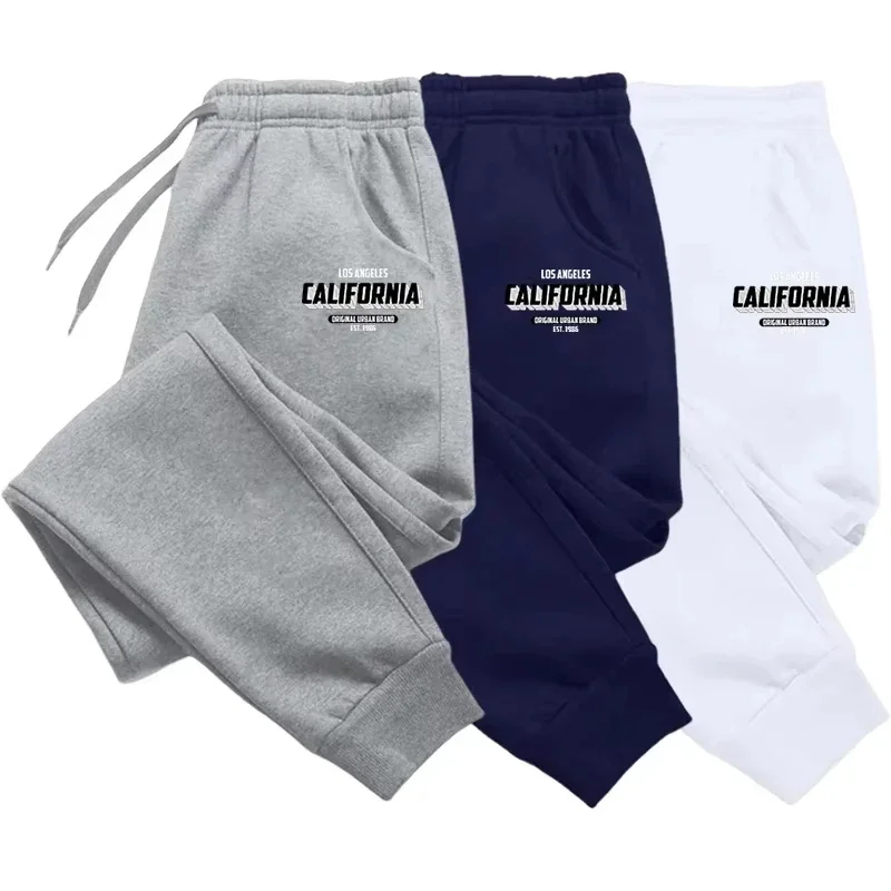 

Men's Winter Armor Style Sweatpants Solid Color Heavy Feel Warm Joggers Drawstring Waist Sports Pants For Outdoor And Downtime