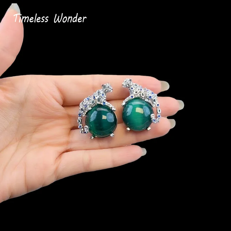 

Необычные серьги-гвоздики с леопардовым принтом и кристаллами Wonder для женщин, дизайнерские ювелирные изделия, милый подарок в стиле панк, редкий топ, аккуратный 3343