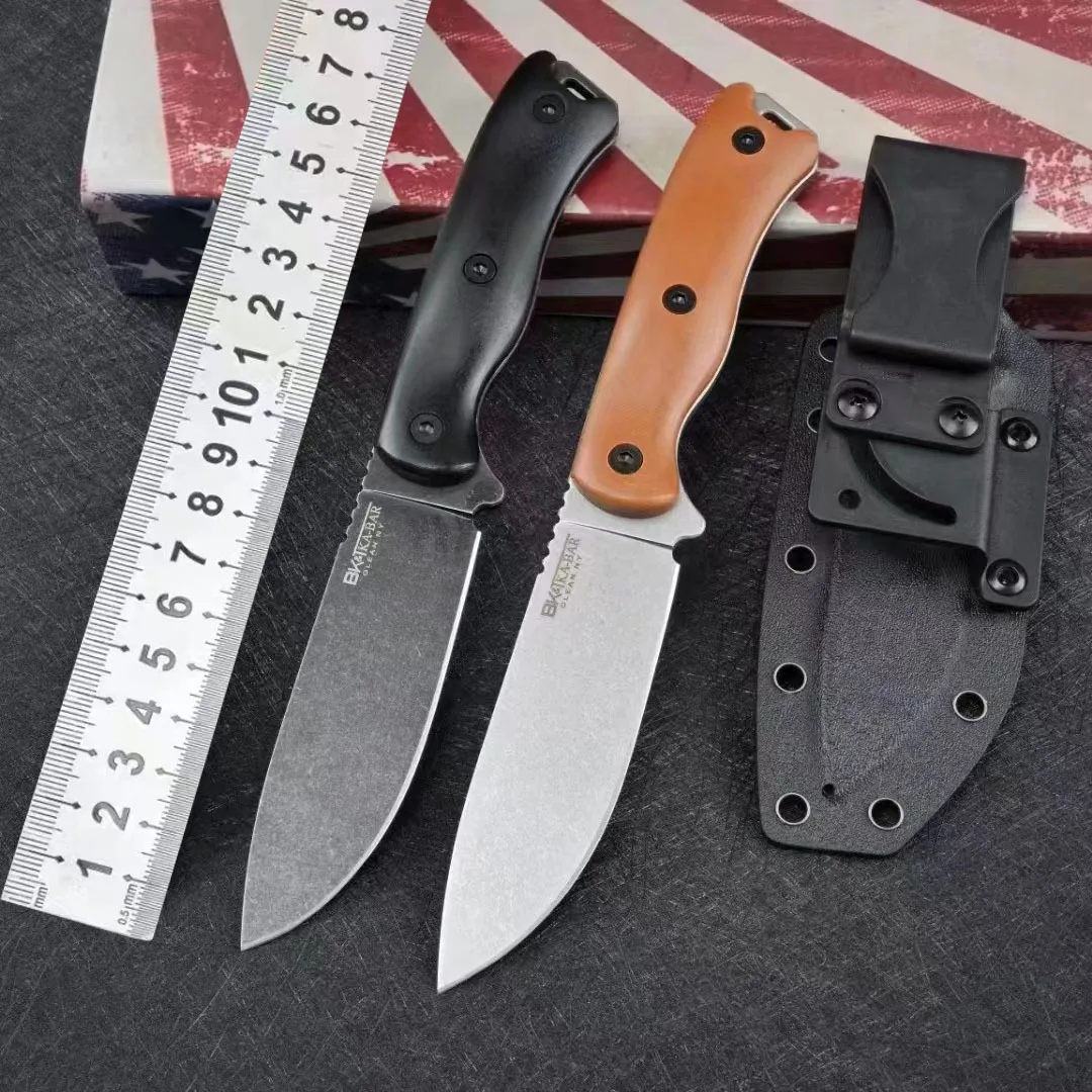 

TRSKT BK16 Hunting Knives Camping Knife ,Dc53 Fulltang Outdoor Knife Rescue Edc Tool G10 Handle With Kydex Dropshipping