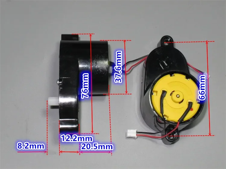 1PC RC500-KN/13500 KC500R-13560 Motor Left/ Right Motor Gearbox Motor DC 3V-12V 260RPM Slow Speed for Sweeper Robot