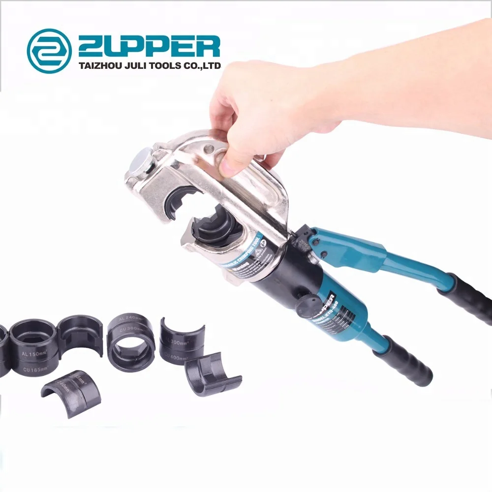 ZUPPER KYQ-400 أداة تجعيد هيدروليكية يدوية لصمام الأمان لموصلات الأسلاك بالداخل