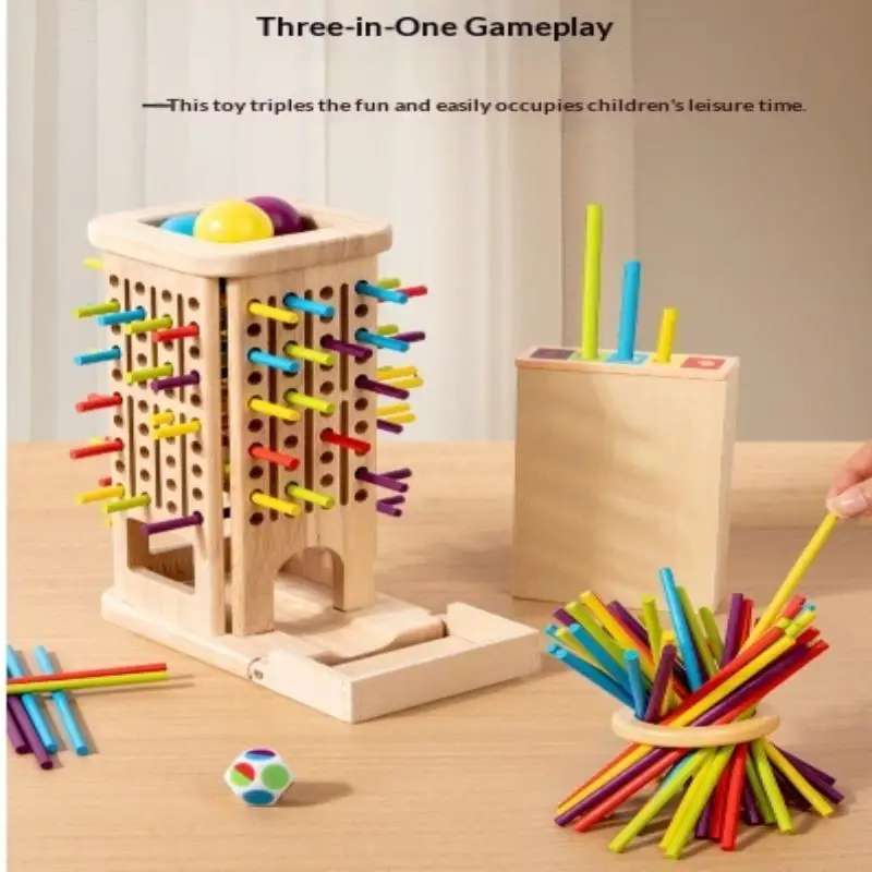 Pull Out Stick Spiel Spielzeug Bunte Holz Stick Brettspiele Eltern-kind-Interaktive Puzzle Spielzeug