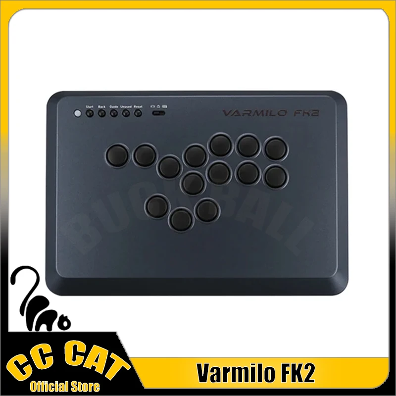 

Varmilo Fk2 Game Stickless Arcade Fighting Game Controller Support RT 14-Key Layout With Electromagnetic Induction Shaft Custom