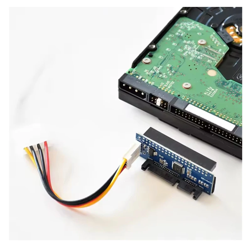HDD 3.5 IDE to SATA Adapter Hard Disk Converter PATA IDE 39/40Pin to SATA 22Pin Hard Drive Connector with Data Cable