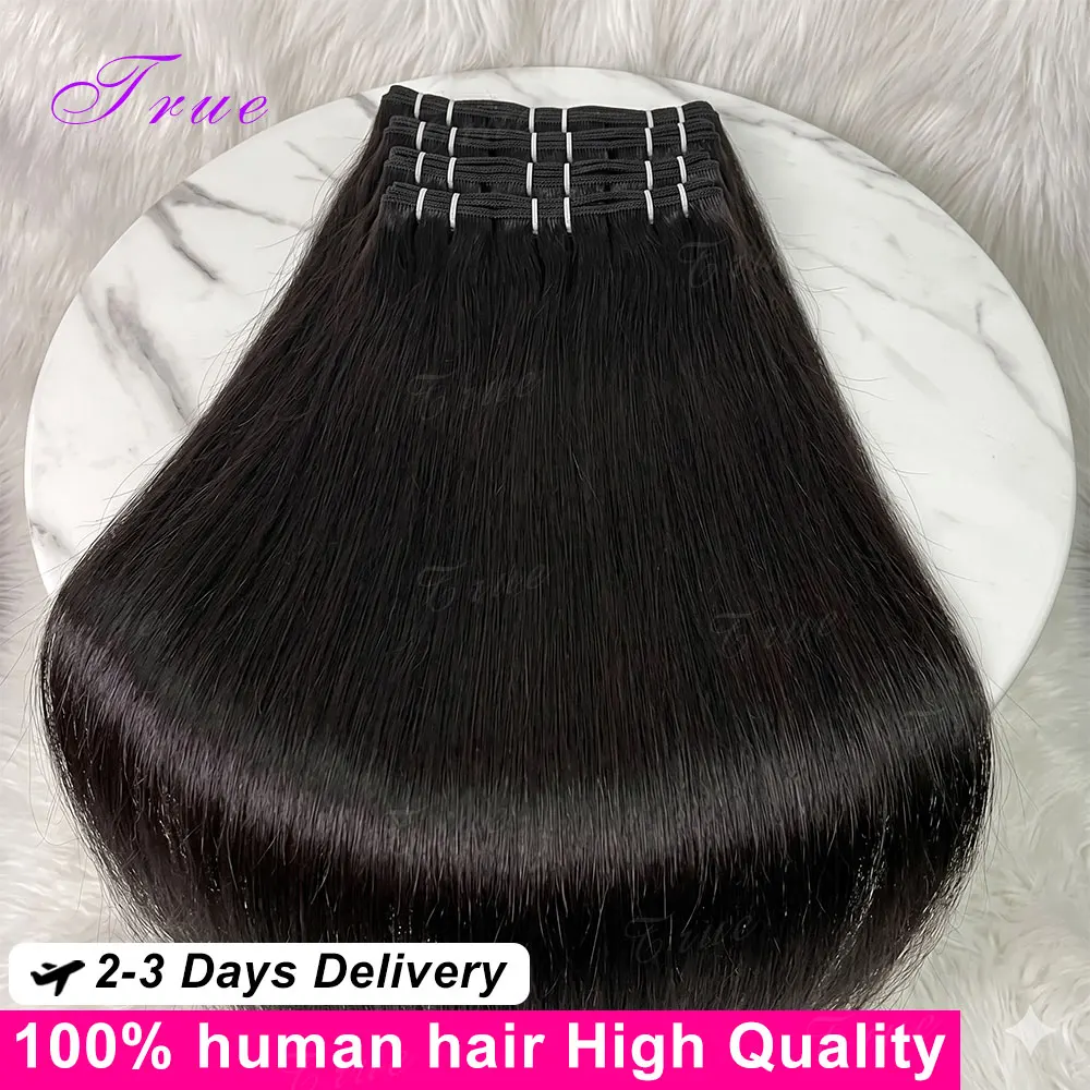30 32 Inch 16A Straight Human Hair Bundles Brazilian Virgin Weave Raw Hair 3 4 5Pcs 100% Unprocessed Quality Human Hair Bundles Extensions For Women