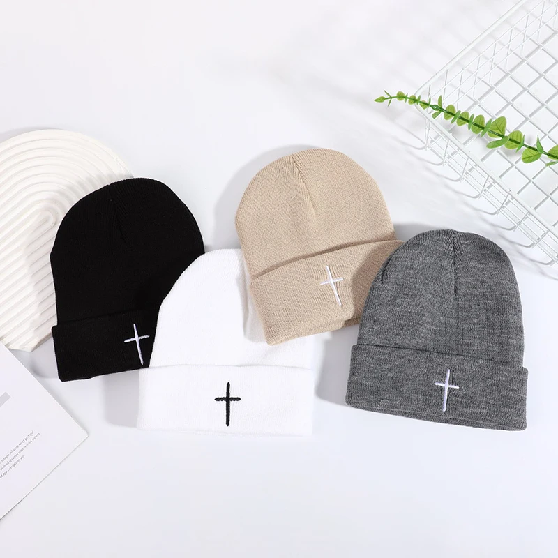 

Зимние шапки для унисекс, вязаные однотонные милые шапки, женские осенние женские шапки-бини, теплый капот, мужская повседневная кепка