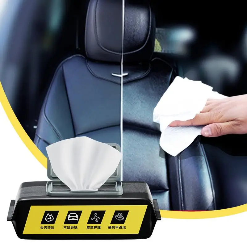 Car Wipes Interior Cleaning Leather Car Wipes Interior Care Dashboard Wipes Leather Wipes Dust Remover Car Detailing Wipes Car