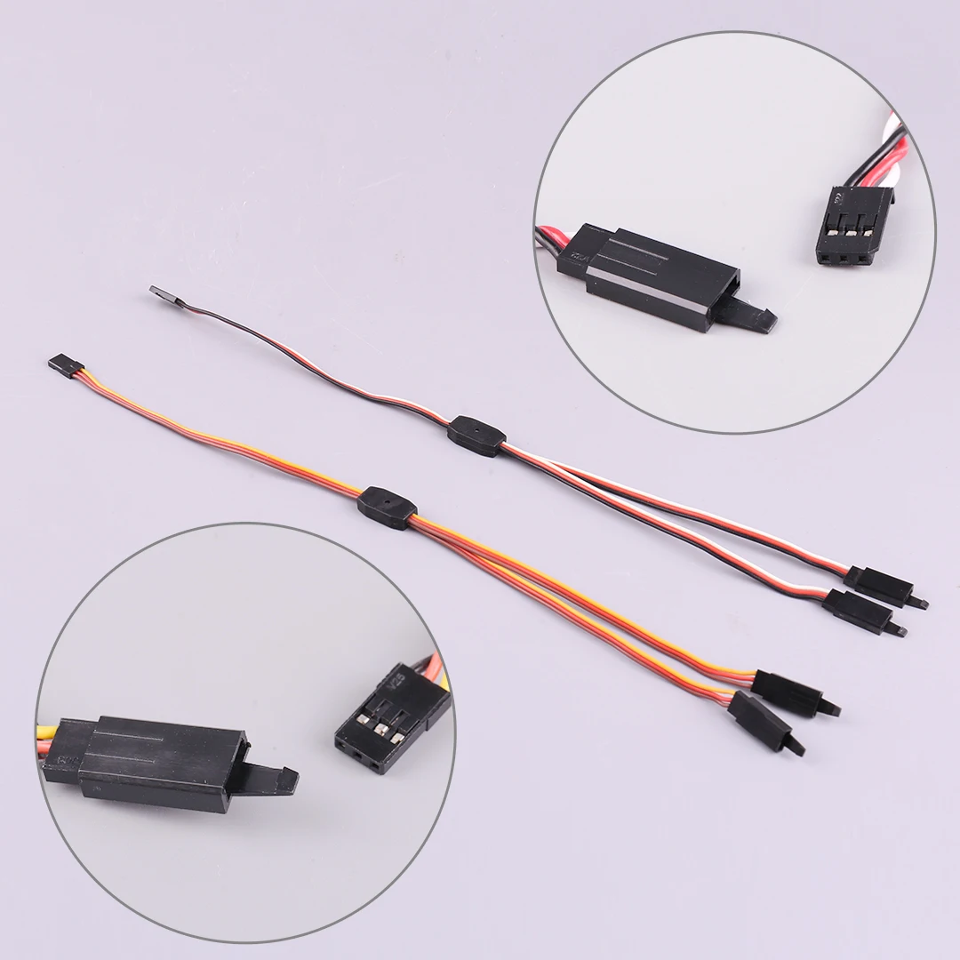 10PCS/lot Y Extension Cable Anti-loosening buckle Aileron 30 60 Core Copper Tin Plating Wire High current Y Extension Cord