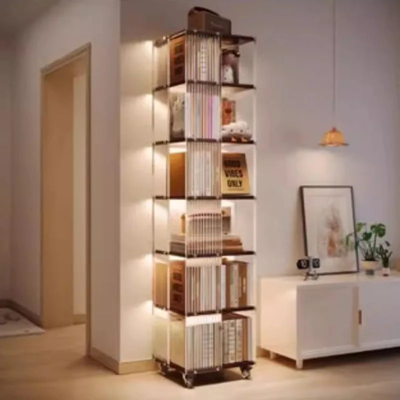 Baby Room Rotating Bookcase Bedroom Exsesor Deskyop Rotating Bookcase Expandors Rangement Livre Decoration Living Room