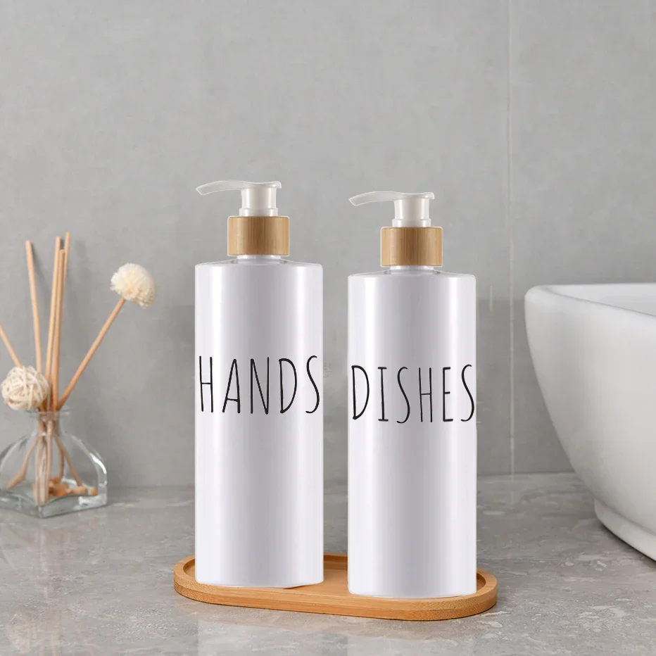 300/500ml Bathroom Soap Dispensers Lotion Shampoo Shower Gel Holder Portable Refillable Soap Bottle