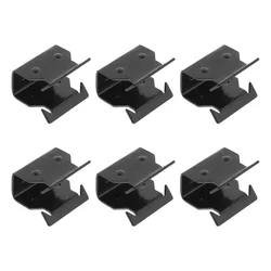 Black 6pcs Car Metal Clamps Cowl Scuttle Panel Trim Clips For Ford For Focus MK2 OEM Part Number 1329640 Accessories