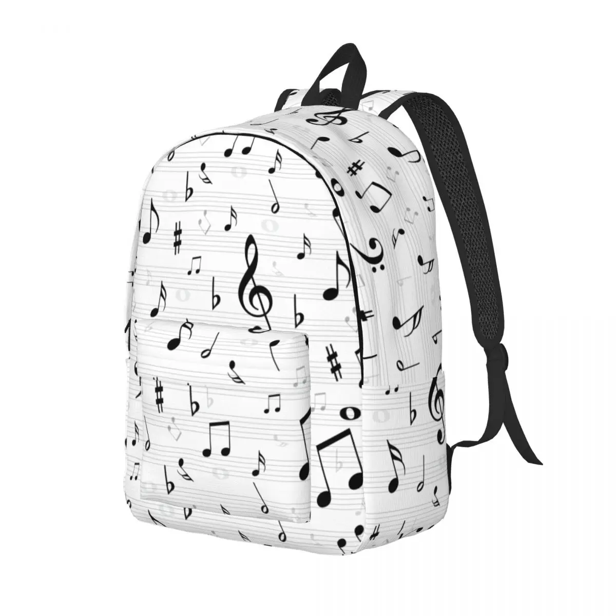 Musical Music Notes for Men Women Student School Book Bags Daypack Middle High College Outdoor