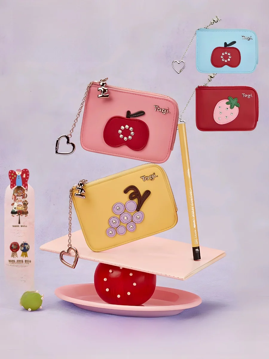 portefeuille-porte-cartes-unisexe-en-cuir-pu-avec-fermeture-eclair-style-dessin-anime-boucle-en-metal-incrustee-de-diamants-blocs-de-couleur-motif-peaux-de-fruits-tagi