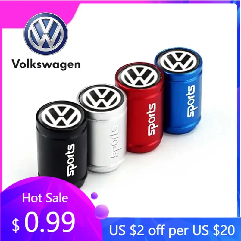 

Для VW Volkswagen Jetta MK5 Golf 4 шт. колпачки воздушного клапана для колес автомобиля, крышка штока для Volkswagen Passat Santana Touareg Tiguan GTI