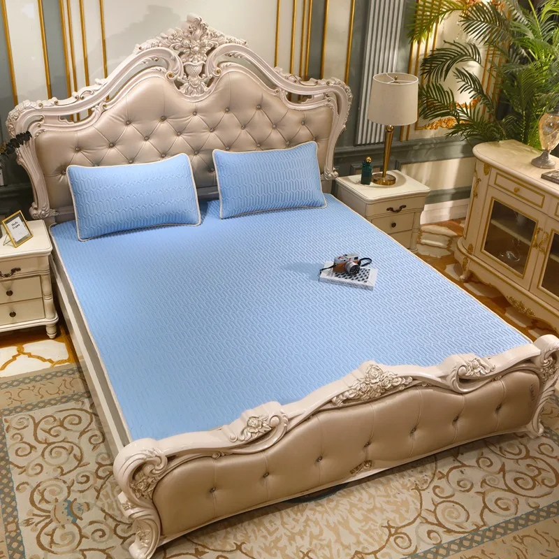 

Детский латексный матрас из трех частей, летний матрас для кондиционера, домашний матрас из ледяного шелка, мягкий латексный матрас