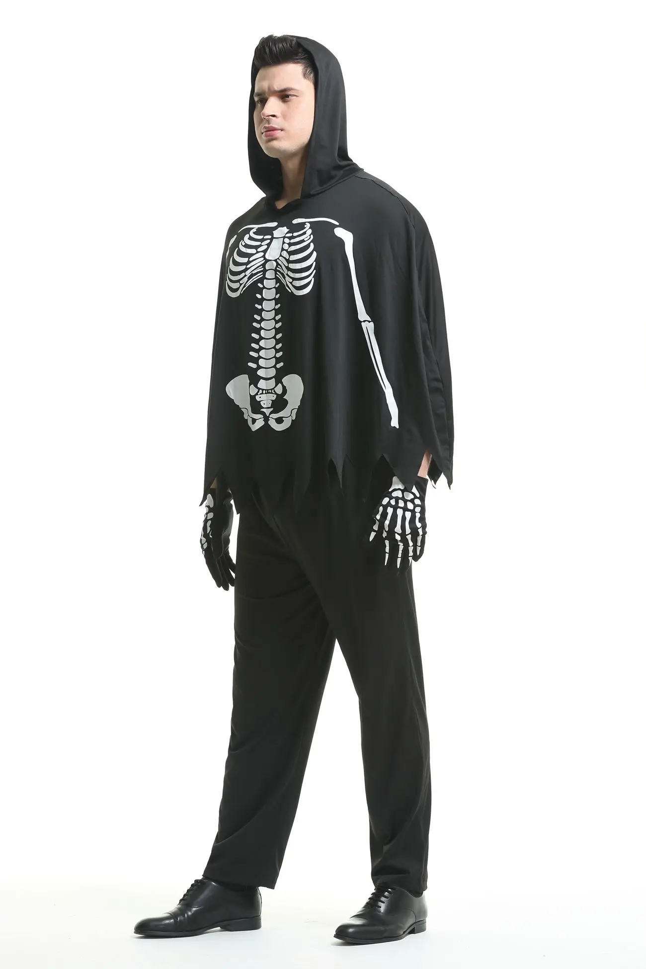 Terror Zombie Cosplay Costume for Male Halloween Purim Party Skeleton Skull Horror Clothes