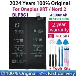 2024 Years 100% Original BLP861 4500mAh Battery For 1+ One Plus Oneplus 9RT Nord 2 Nord2 Mobile Phone Replacement Bateria