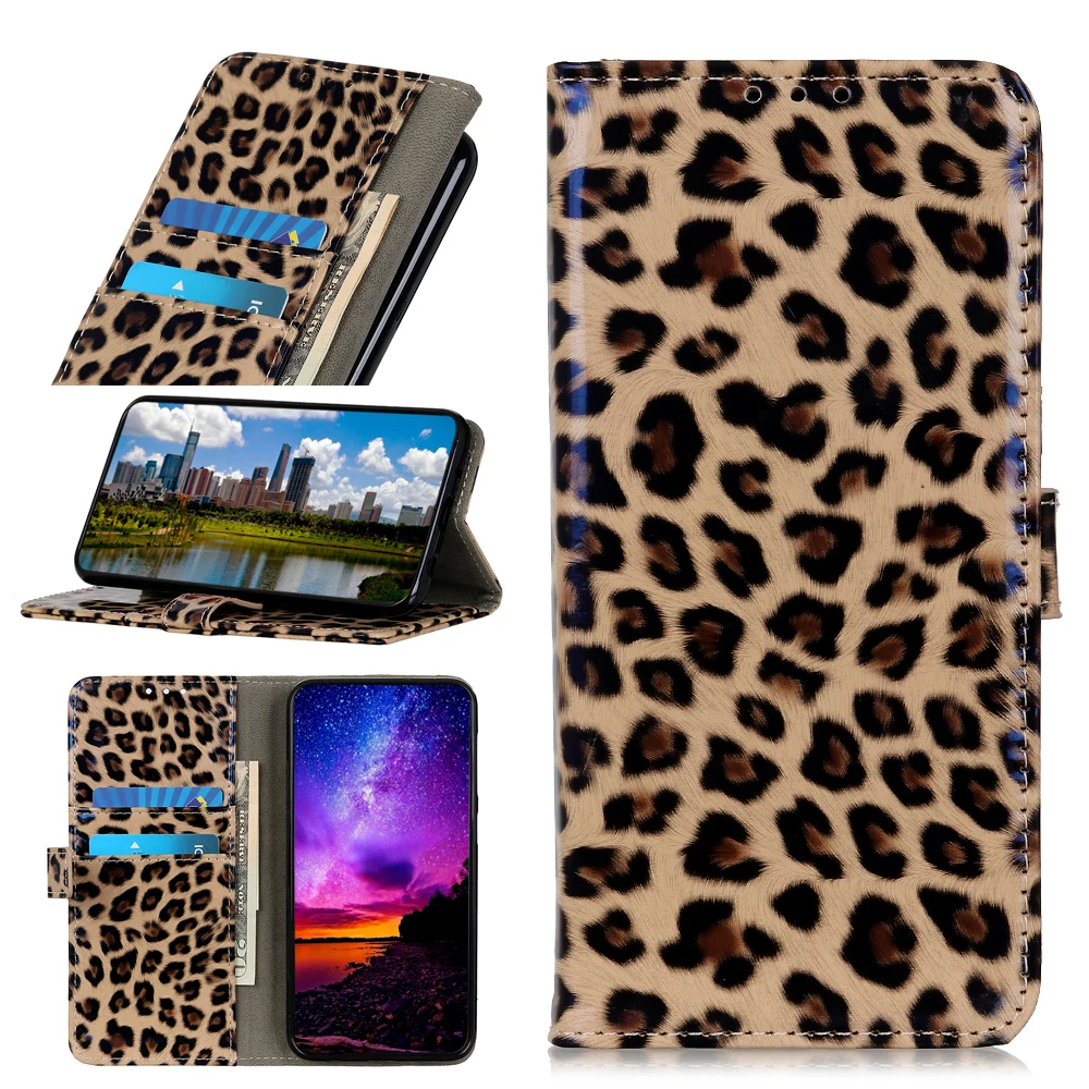 Leopard Print Case For TCL 40 SE 20 XE 30 PLUS 30Z T602DL 30V 5G T781S Phone Cases Matte Leather Magnet Cover Animal Coque