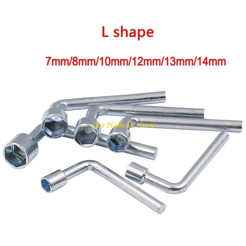 M4YC L-Shaped Socket Wrench Compact Metric L-Shaped Double-end Socket Wrench Repair