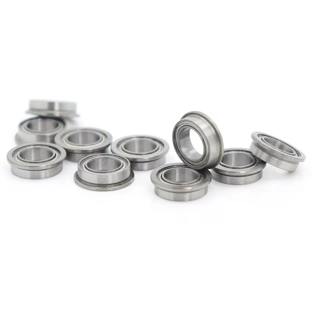 10PCS MF52ZZ MF62ZZ MF63ZZ MF74ZZ MF83ZZ MF84ZZ MF93ZZ MF104ZZ Miniature Flange Bearing Thin Metal Shielded Flanged Bearings