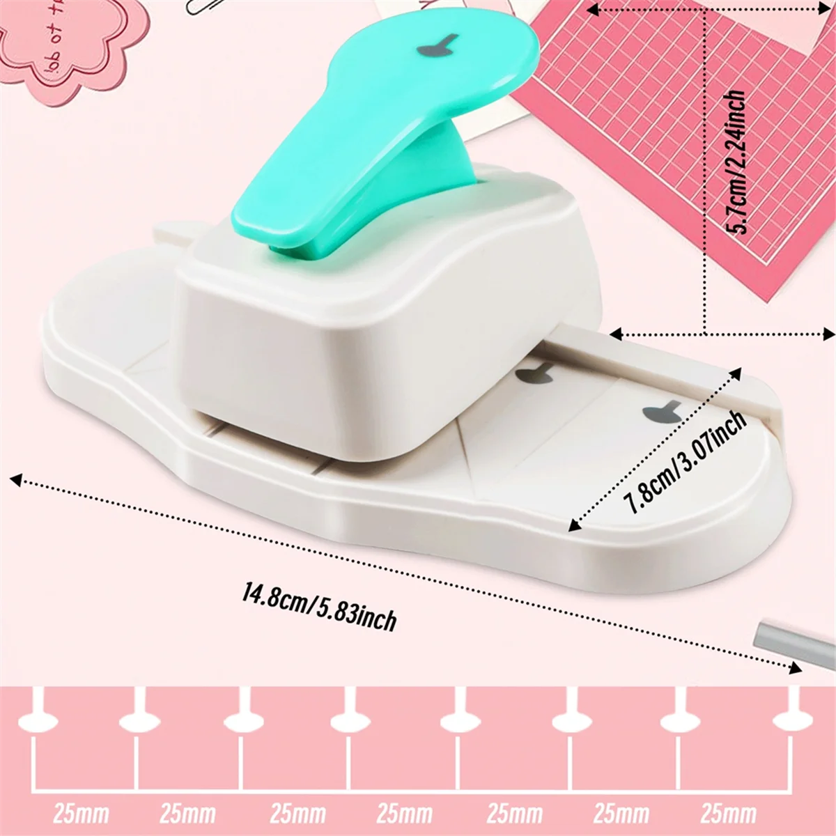 

A05RP Portable Manual Single Hole Multi-Function Puncher for Loose Leaf Binding