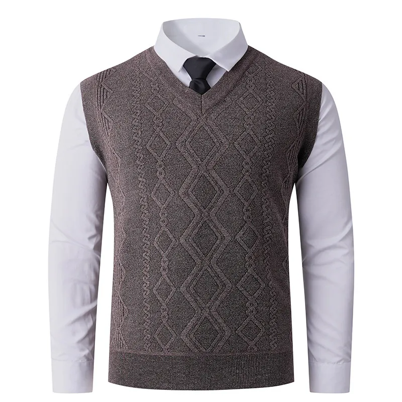 سترة رجالية غير رسمية مبطنة من Faion V-Ne Svel مقاس كبير لخريف وشتاء جديد Sle مريح من ألياف البوليستر #1