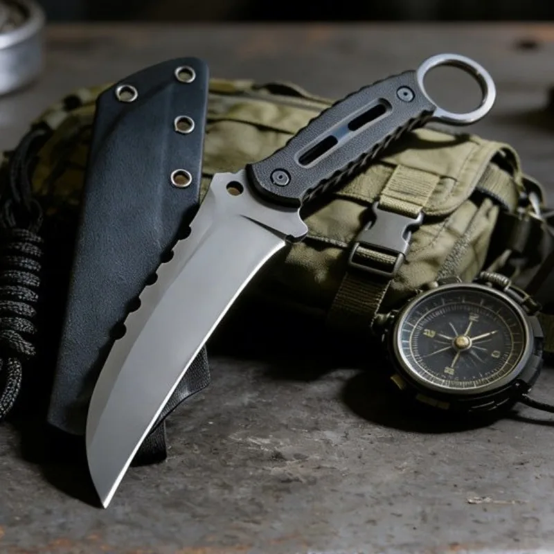 

Claw Knife Kydex Sheath Knife 8CR13MOV Blade G10 Handles Paw Knife High Hardness Tactical Hunting Knife EDC Camping Pocket Knife