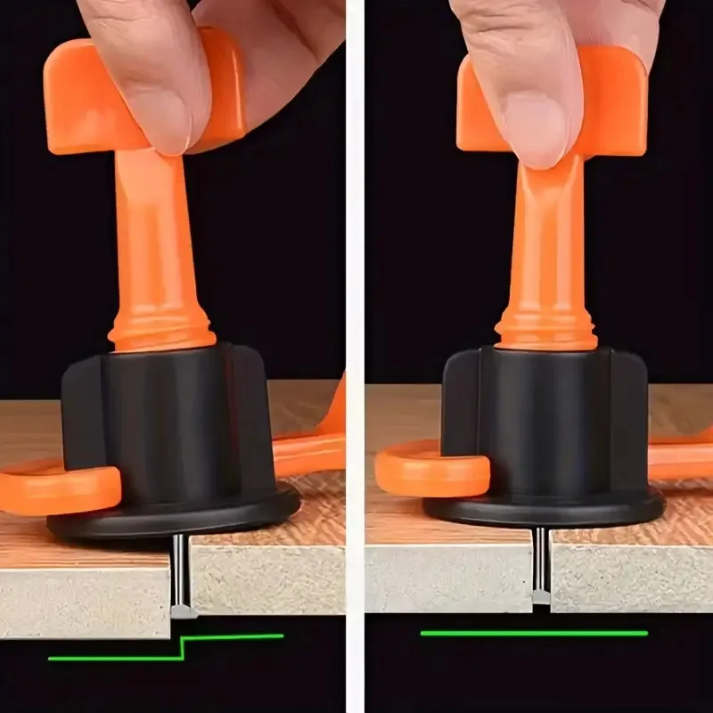 50pcs Adjustable Floor Tile Leveling System Clips | Ceramic Tile Spacers Kit for Wall and Floor Installation