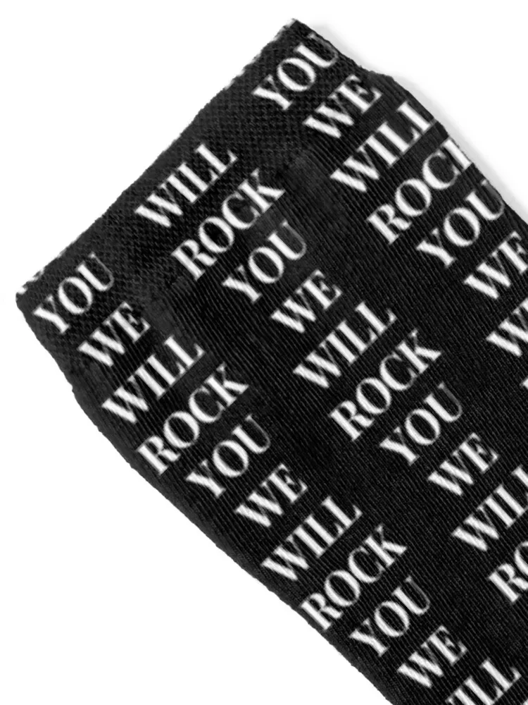 WE WILL ROCK YOU Socks Christmas ankle cotton Men's Socks Women's