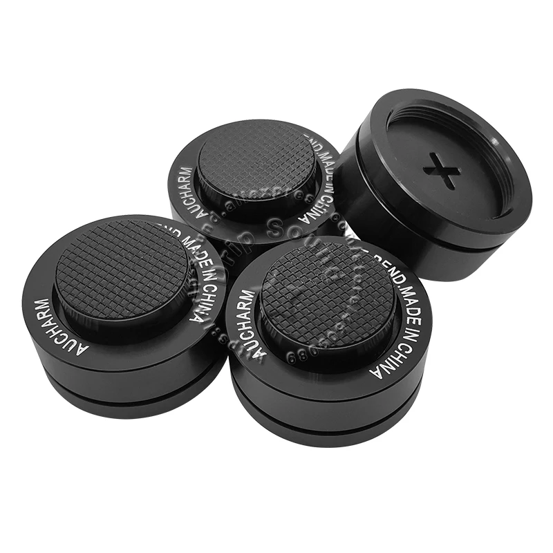 4 قطعة 39 مللي متر الألومنيوم المتكلم سبايك الوسادة الصلب الكرة امتصاص الصدمات عزل حامل قدم قابل للتعديل التخميد مسمار # 2