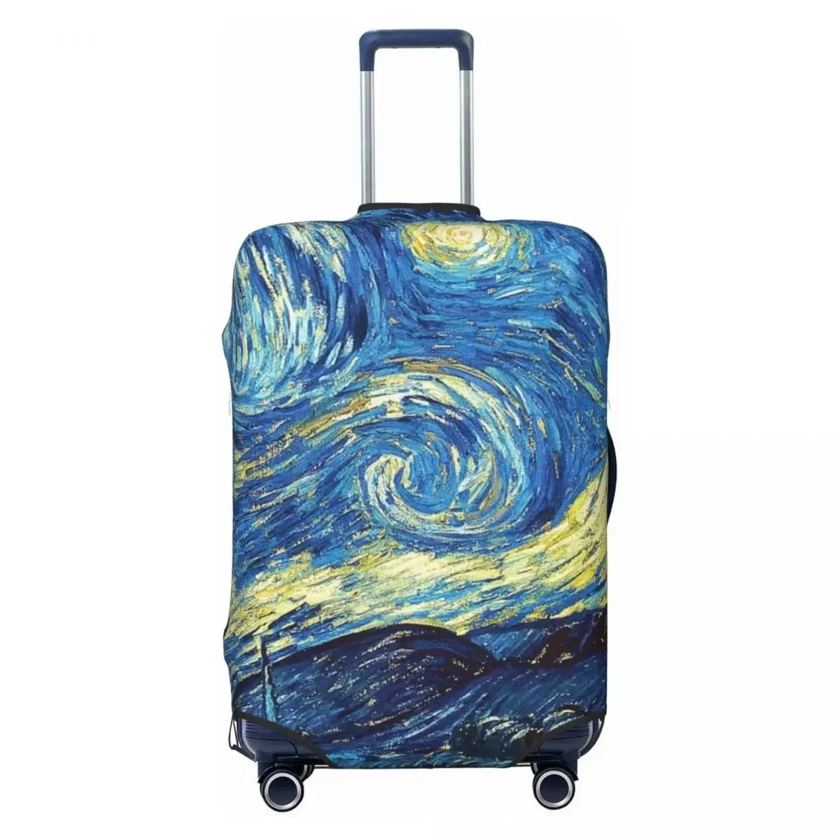 Van Gogh Starry Night Suitcase Cover Flight Starry Night Van Gogh Elastic Luggage Supplies Travel Protector